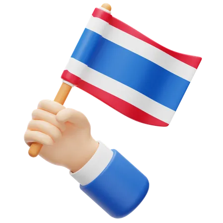 Drapeau de la Thaïlande  3D Icon