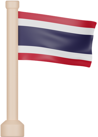 Drapeau de la Thaïlande  3D Icon