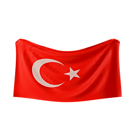 Drapeau de la Turquie  3D Icon