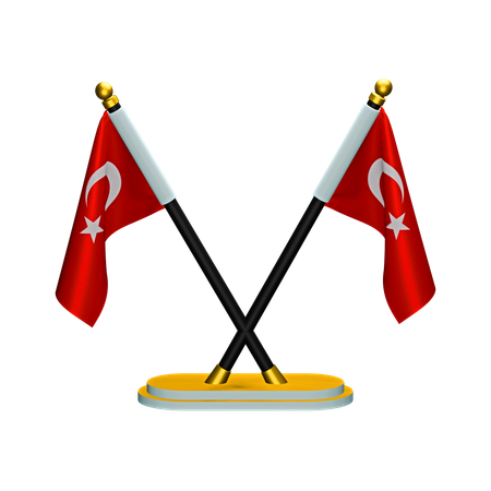 Drapeau de la Turquie  3D Icon