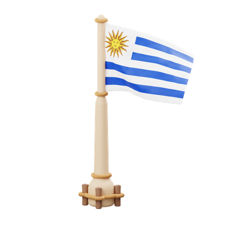 Drapeau de l'Uruguay  3D Icon