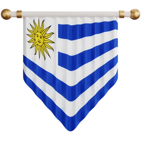 Drapeau de l'Uruguay  3D Icon