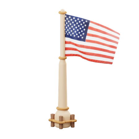 Un drapeau  3D Icon