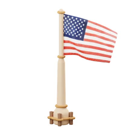 Un drapeau  3D Icon
