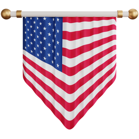 Un drapeau  3D Icon