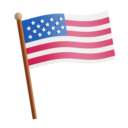 Un drapeau  3D Icon