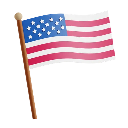 Un drapeau  3D Icon