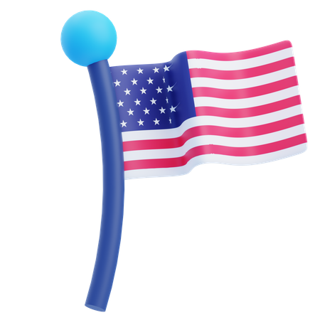 Un drapeau  3D Icon