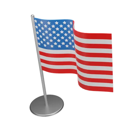 Un drapeau  3D Icon