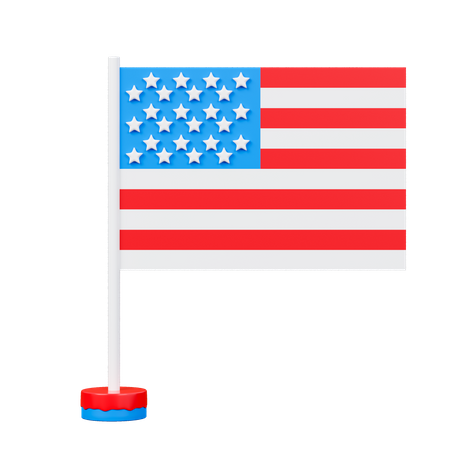 Un drapeau  3D Icon