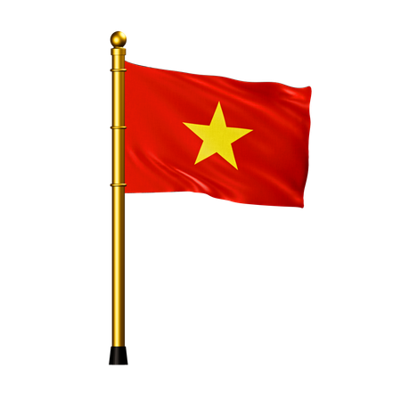 Drapeau vietnamien  3D Icon