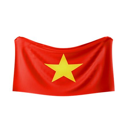 Drapeau vietnamien  3D Icon