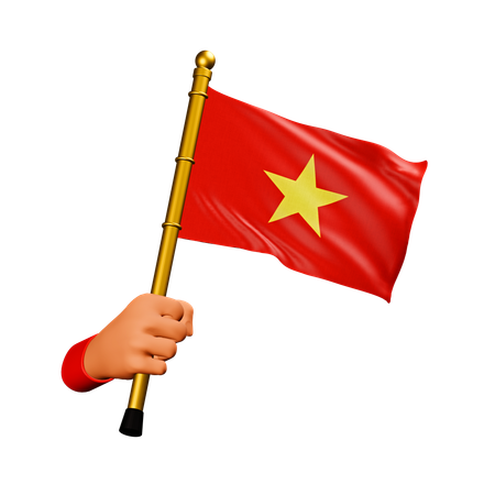 Drapeau vietnamien  3D Icon