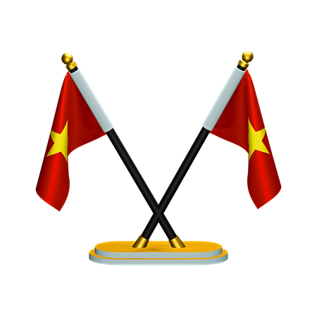 Drapeau vietnamien  3D Icon