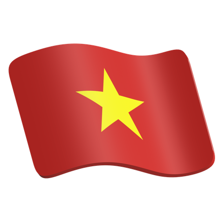 Drapeau vietnamien  3D Icon