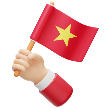 Drapeau vietnamien  3D Icon