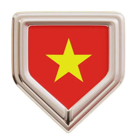 Drapeau vietnamien  3D Icon