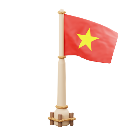 Drapeau vietnamien  3D Icon