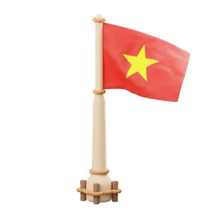 Drapeau vietnamien  3D Icon