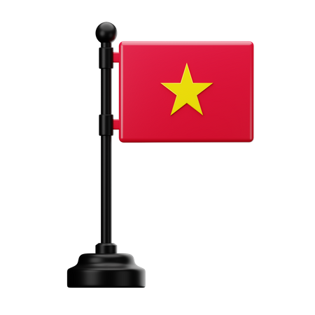 Drapeau vietnamien  3D Icon