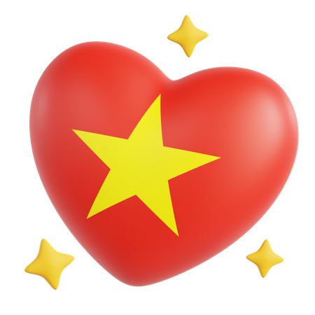 Drapeau vietnamien  3D Icon