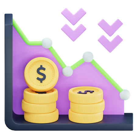 Drawdown  3D Icon