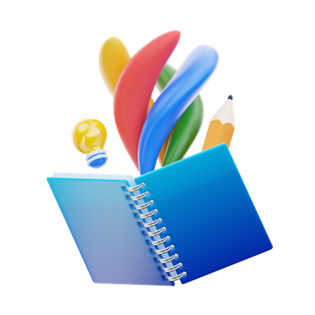 Drawing Book  3D Icon