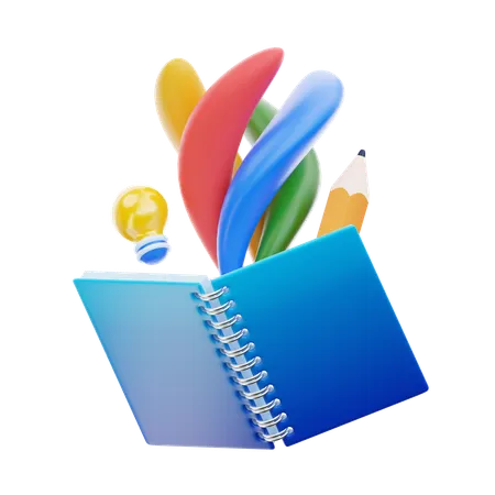 Drawing Book  3D Icon