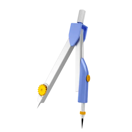 Drawing Compass  3D Icon