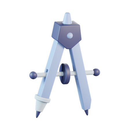 Drawing Compass  3D Icon