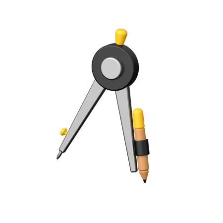 Drawing Compass  3D Icon