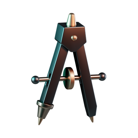 Drawing Compass  3D Icon