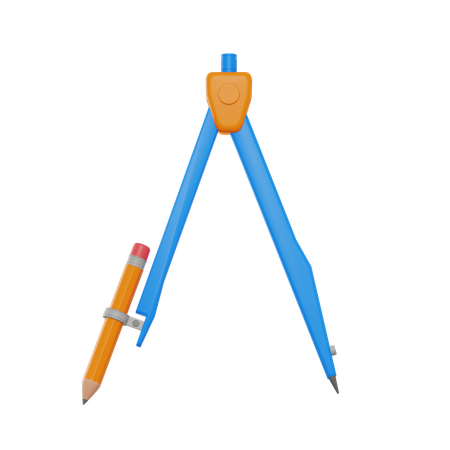 Drawing Compass  3D Icon