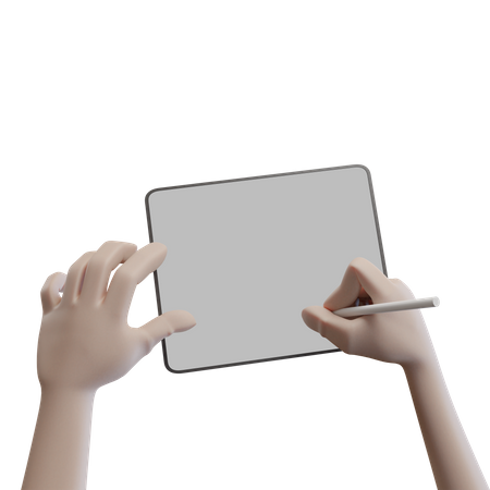 Drawing in ipad  3D Icon