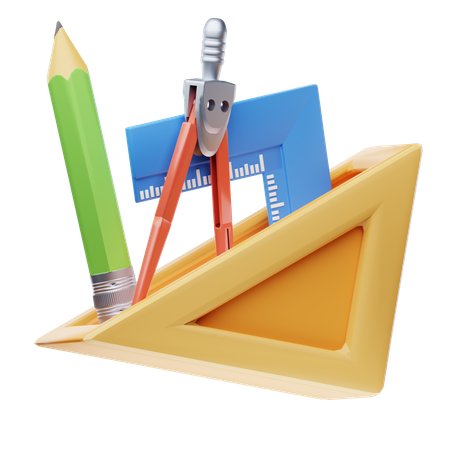 Drawing Instruments  3D Icon