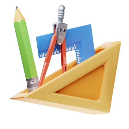 Drawing Instruments  3D Icon