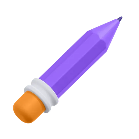 An Icon Of Drawing Pencil 3D Icon