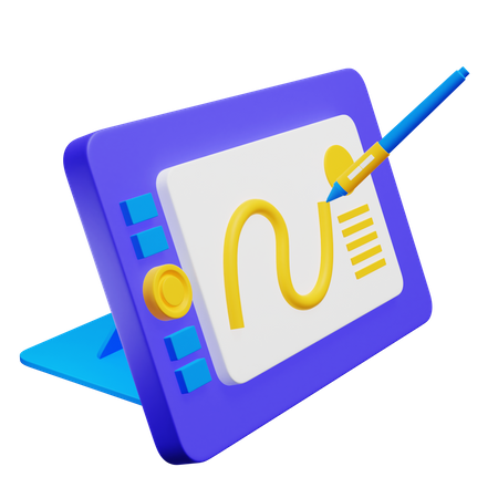 Drawing Tablet 3D Icon
