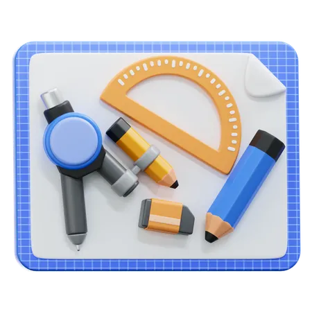 Drawing Tools  3D Icon