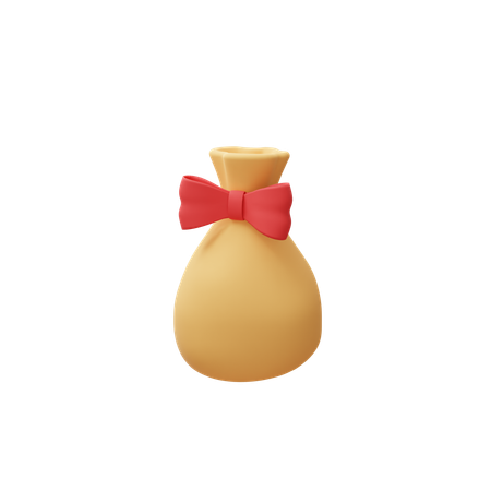 Drawstring Gift Pouch  3D Icon