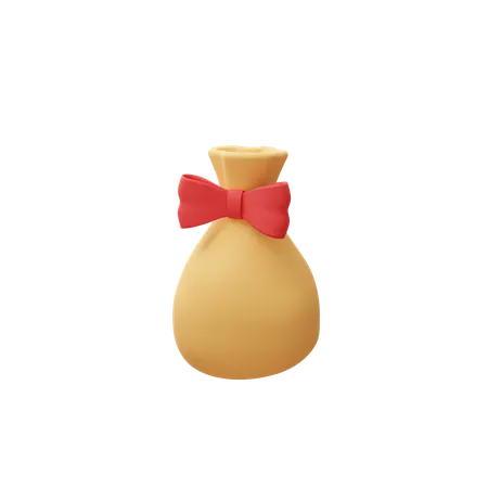 Drawstring Gift Pouch  3D Icon