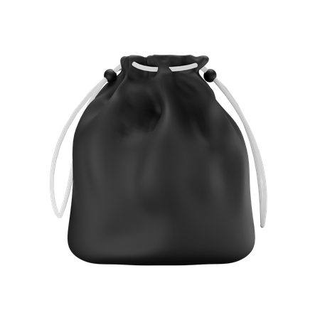 Drawstring Sack Bag 3D Illustration