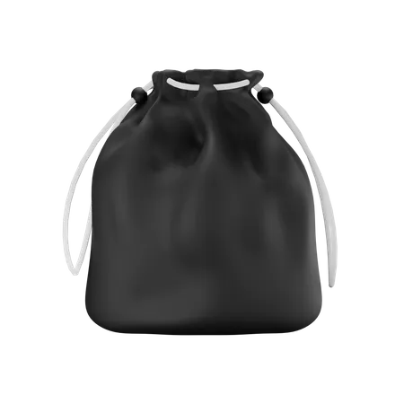Drawstring Sack Bag  3D Illustration