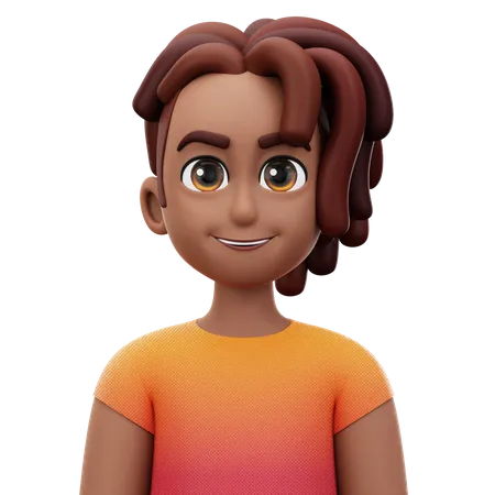 Dreadlocked Man  3D Icon