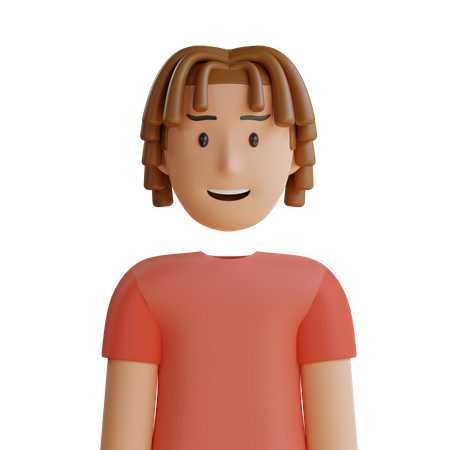 Dreadlocked Man  3D Icon