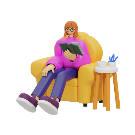 Dreamy Reading Book  3D Icon