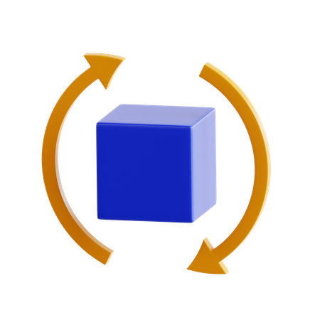 Drehen  3D Icon