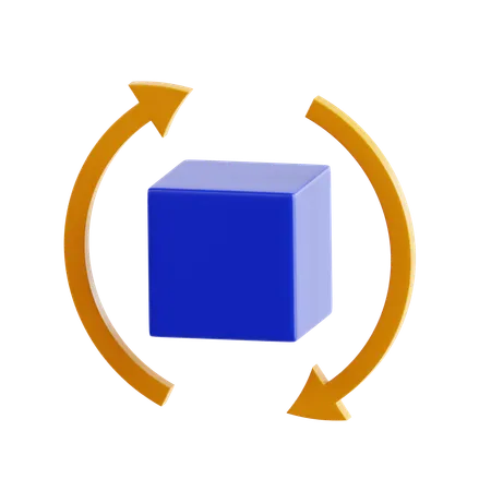 Drehen  3D Icon