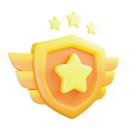 Drei-Sterne-Emblem  3D Icon