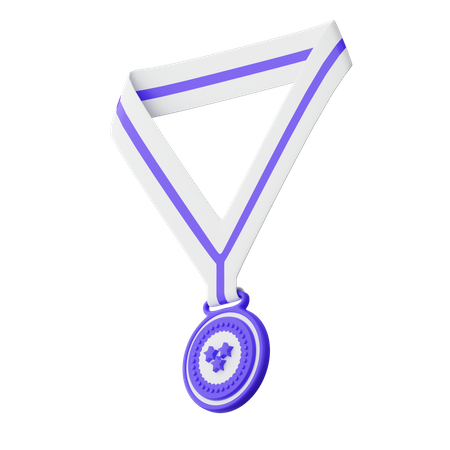 Drei-Sterne-Medaille  3D Illustration